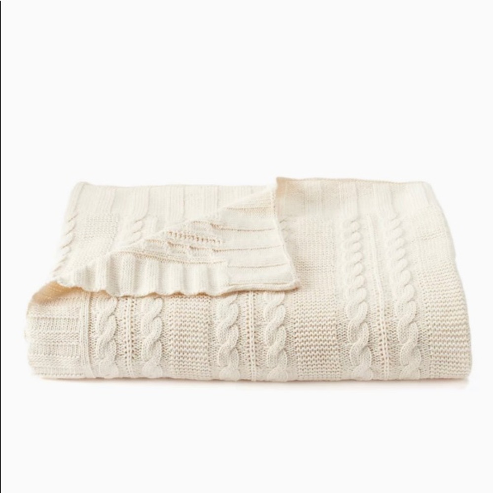 Adobe Cable Knit Throw